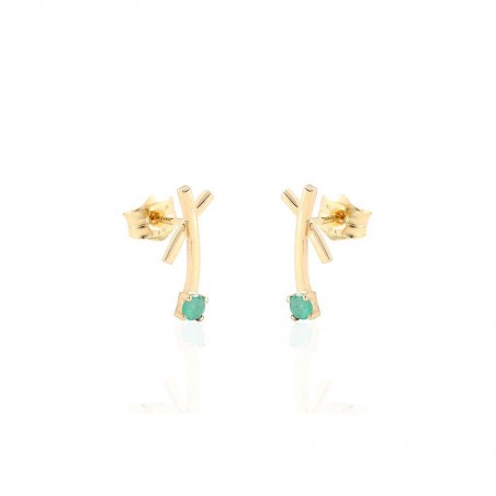 Pendientes Oro 18K C/Peridoto