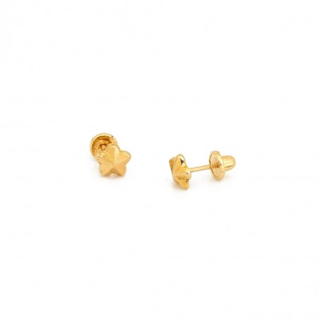 Pendientes Oro 18kts Estrellas