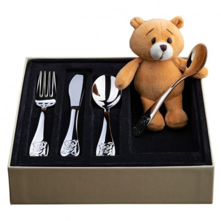Estuche 4 Cubiertos Oso 