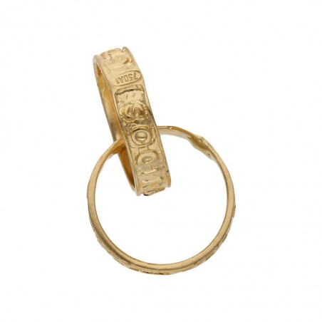 Colgante Oro 18K - Alianzas Entrelazadas