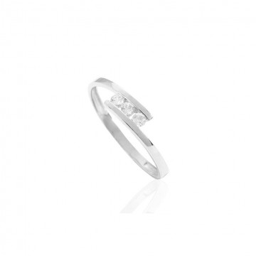 Sortija Oro Blanco 18K