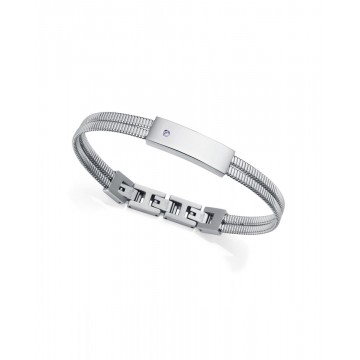 Pulsera Acero y Diamante Creado Viceroy
