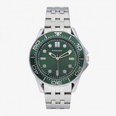 Reloj Hombre Chris Verde/Plateado