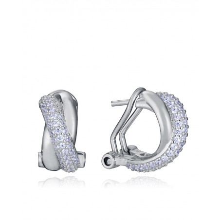 Pendientes de plata con circonitas