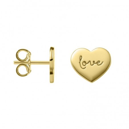 Pendientes de Oro 18kts Corazón Love