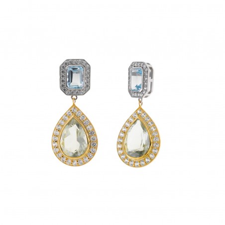 Pendientes de Plata Salvatore Caramel  