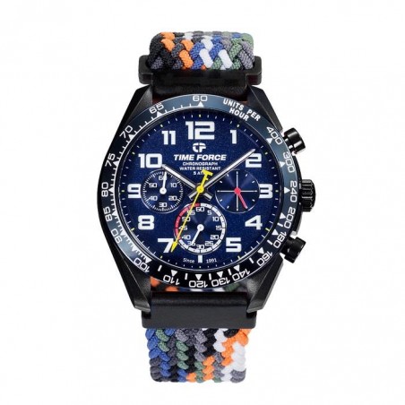 Reloj Time Force COOLWAKE Azul-Rojo con Correa de Silicona Magnetica  