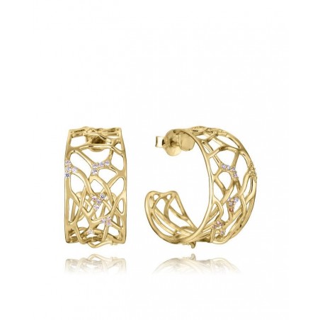 Pendientes de plata Viceroy con baño de oro