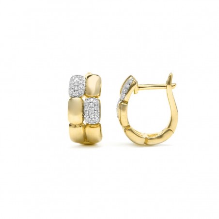 Pendientes de Plata Luxenter con Circonita Brillante acabado- Moran