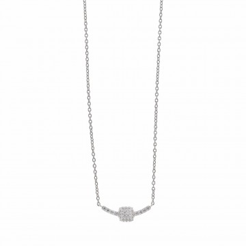 Collar de Plata Barras Circonitas