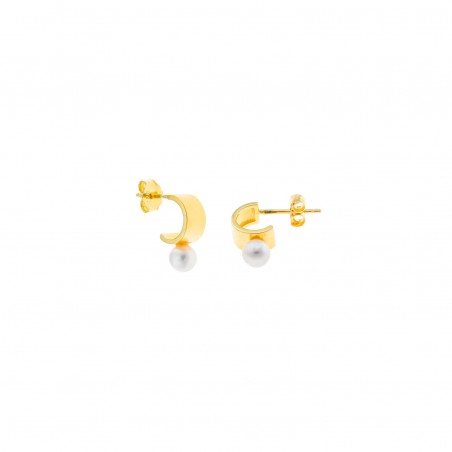 Pendientes de Plata Salvatore con Perla