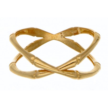 Anillo Oro Amarillo 18K Doble Aro