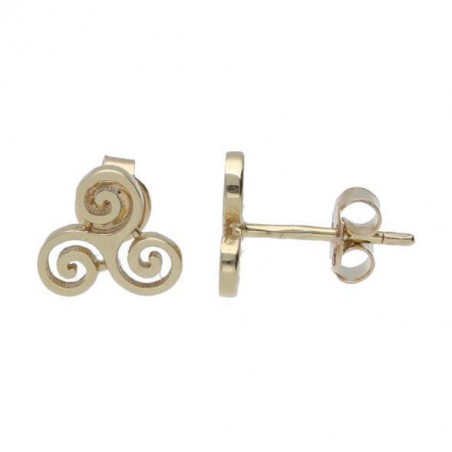 Pendiente Oro Amarillo 18K Triskel