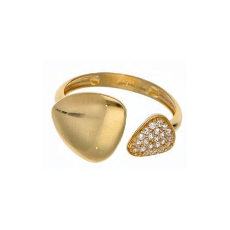 Anillo Oro Amarillo 18K c/Cz
