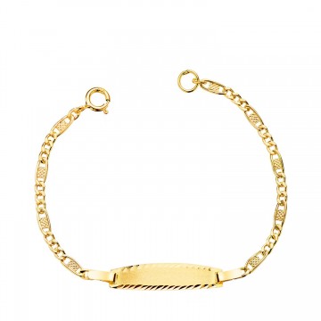 Esclava Oro Amarillo 18K Tipo de malla 3x1