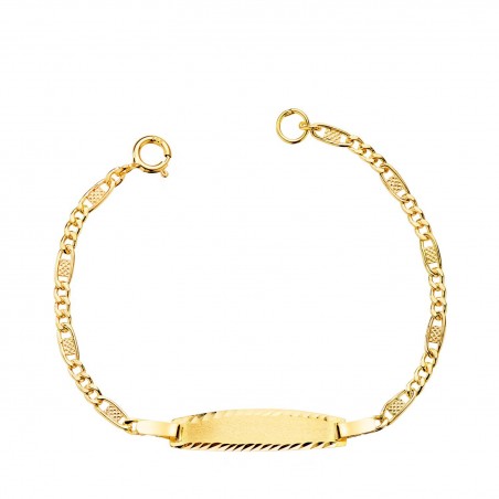 Esclava Oro Amarillo 18K Tipo de malla 3x1 