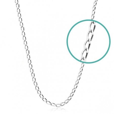 Cadena Oro Blanco 18K Bilbao 45cm