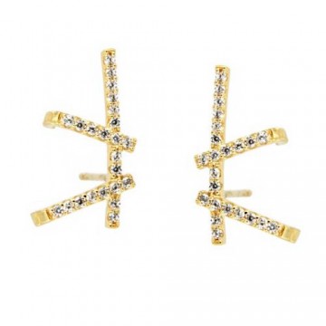 Pendientes Trepador Oro 18Kt.