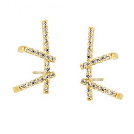 Pendientes Trepador Oro 18Kt.