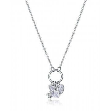 Collar de Plata Viceroy Llave, Corazón Candado