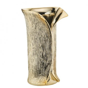 Jarrón 28cm con Baño de Oro
