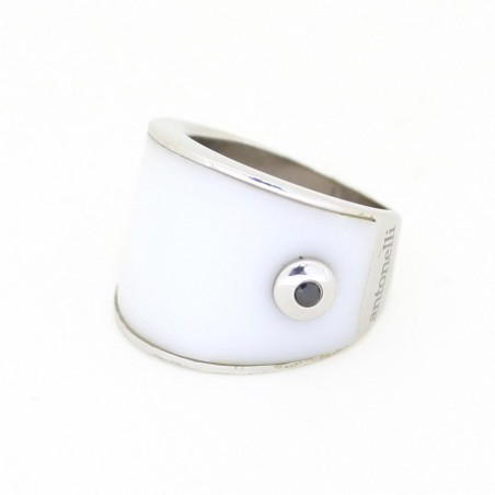 Sortija Plata con Onix Blanco