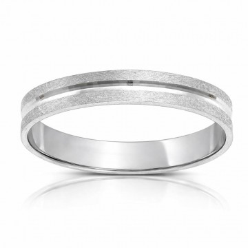 Alianza Oro Blanco 18K -...