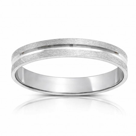 Alianza Oro Blanco 18K - 3,50mm