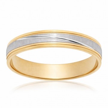 Alianza Oro 18K Bicolor...