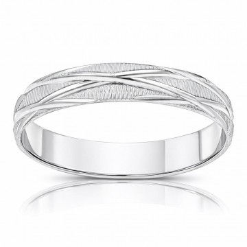 Alianza Oro Blanco 18K - 4 mm