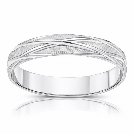 Alianza Oro Blanco 18K - 4 mm