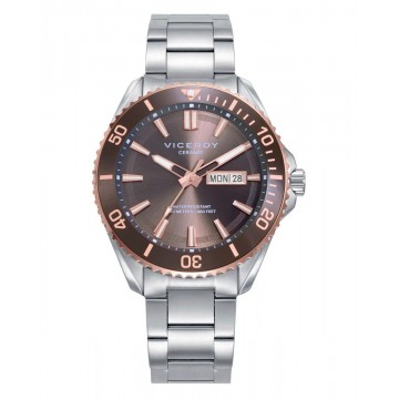 Reloj Viceroy bisel de cerámica marrón