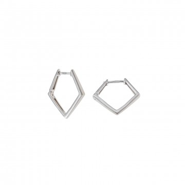 Pendientes de Plata Salvatore Rombo Liso