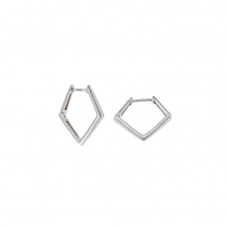 Pendientes de Plata Salvatore Rombo Liso