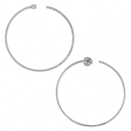 Pendientes de Plata Salvatore Aros con circonitas