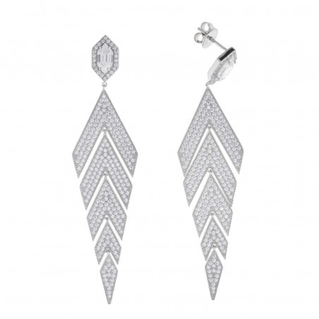 Pendientes de Plata Salvatore Cascadas Tipo Flecha
