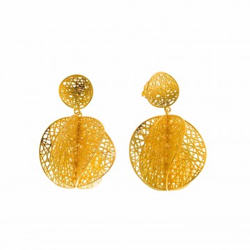 Pendientes de Plata Chapada Salvatore Circulos