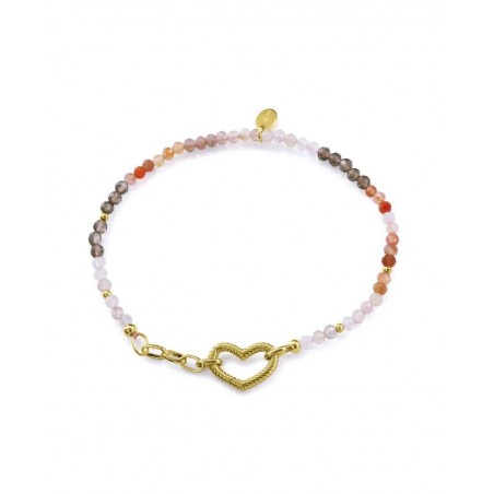 Pulsera de plata Viceroy con baño de oro y piedras sintéticas