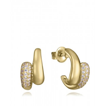 Pendientes de plata Viceroy con baño de oro