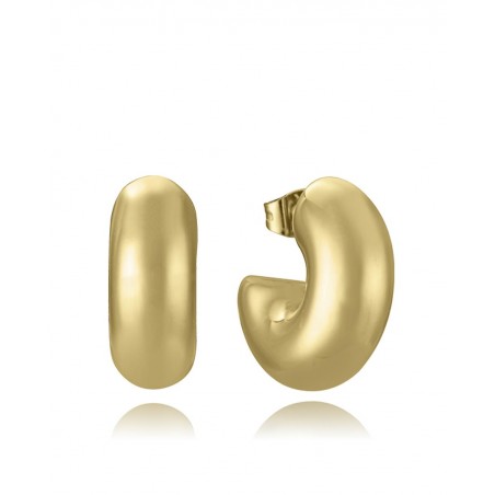 Pendientes Acero Viceroy Dorado Volumen