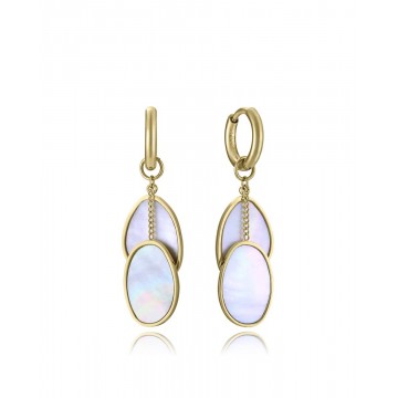 Pendientes Viceroy Dorado Madre Perla