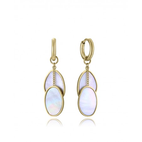 Pendientes Viceroy Dorado Madre Perla