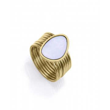 Anillo Acero Viceroy Madre Perla
