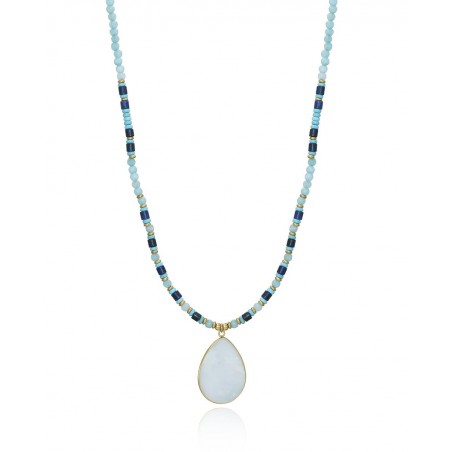 Collar de Acero Viceroy Chic con piedra natural turquesa