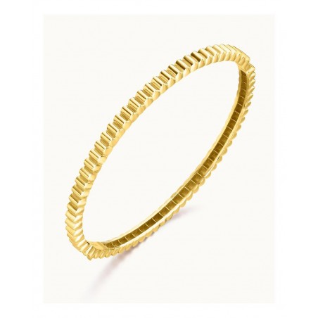 Pulsera Gluttony Rígida Oro Amarillo 18K Gallonada