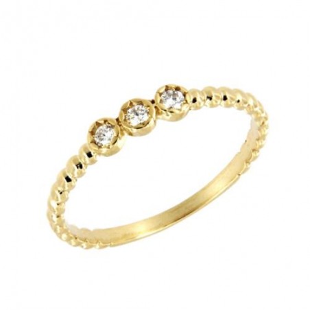 Sortija Oro 18K con Diamantes