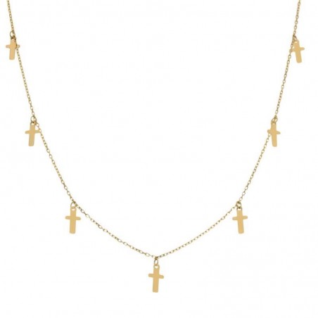 Gargantilla Oro 18kts Charms Cruces