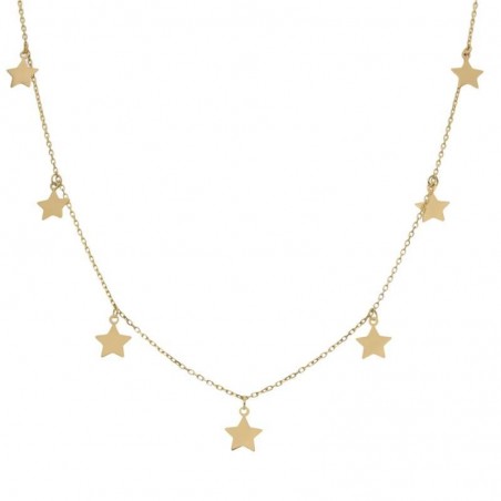 Gargantilla Oro 18kts Charms Estrellas