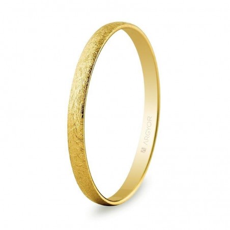 Alianza de oro media caña 2mm hielo