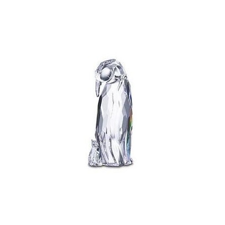 Figura de cristal de Swarovski - Madre Pingüino con bebé